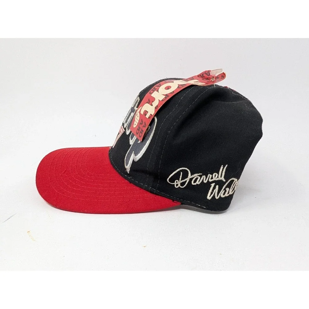 Vintage Darrell Waltrip Western Auto Hat Cap Snap Back Mens One Size Red NASCAR